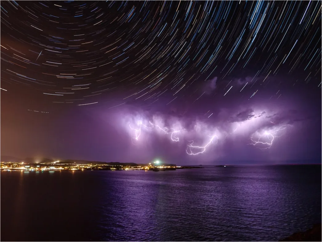 Detail Thunderstorm Timelapse Streaks Long Exposure Number 19