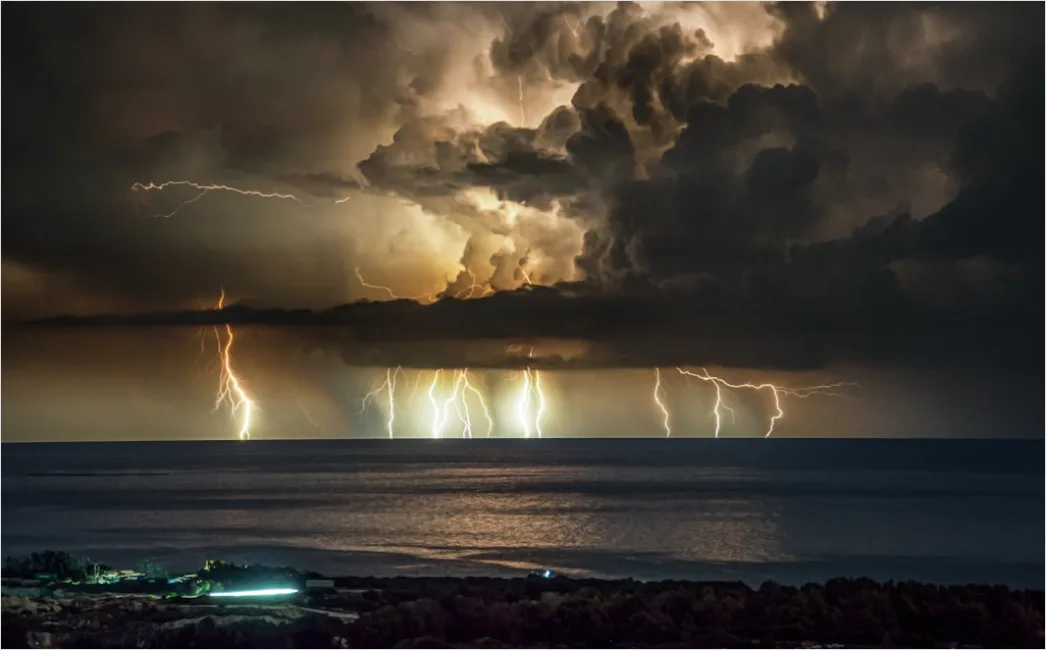 Detail Thunderstorm Timelapse Streaks Long Exposure Number 6