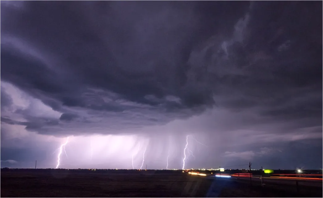 Detail Thunderstorm Timelapse Streaks Long Exposure Number 10