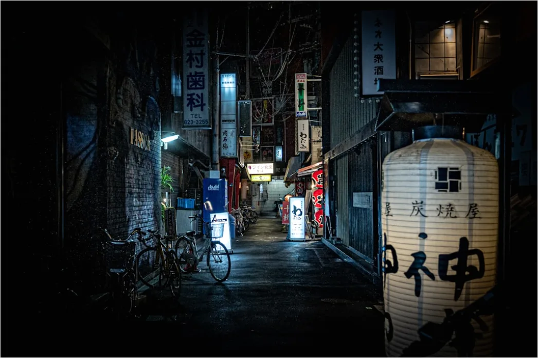 Detail Tokyo Neon Alley Night Scene Number 11