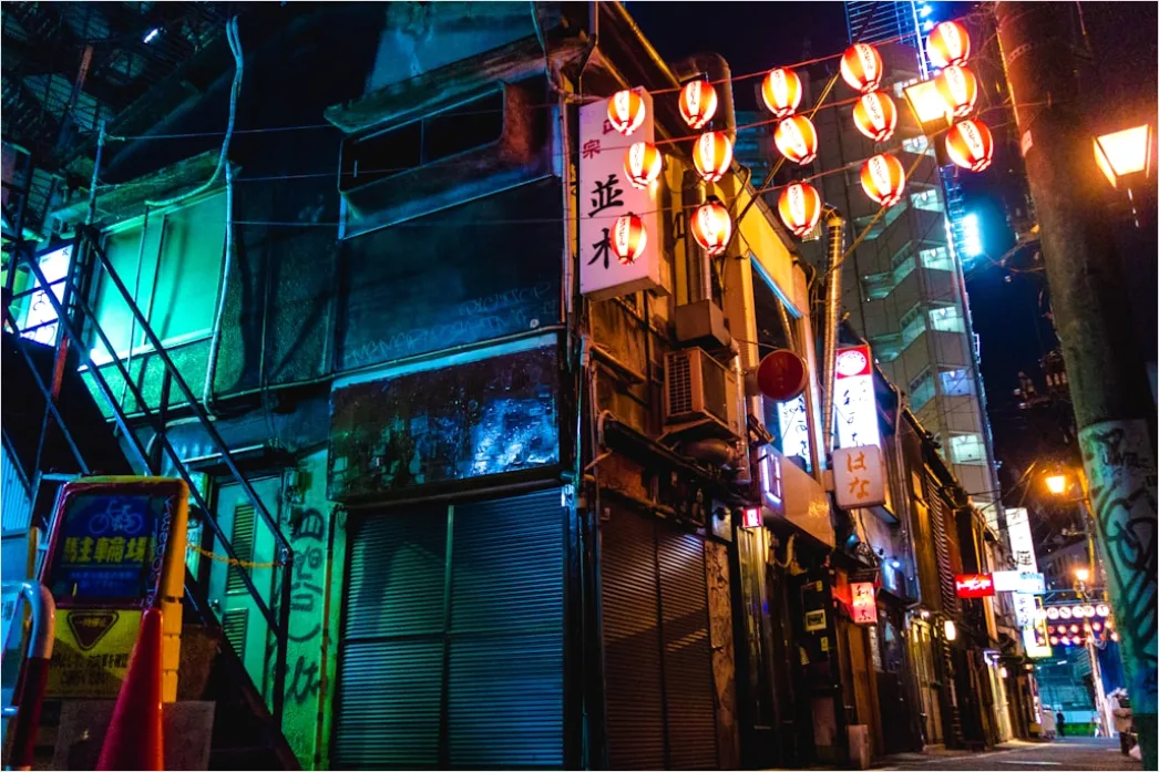 Detail Tokyo Neon Alley Night Scene Number 12