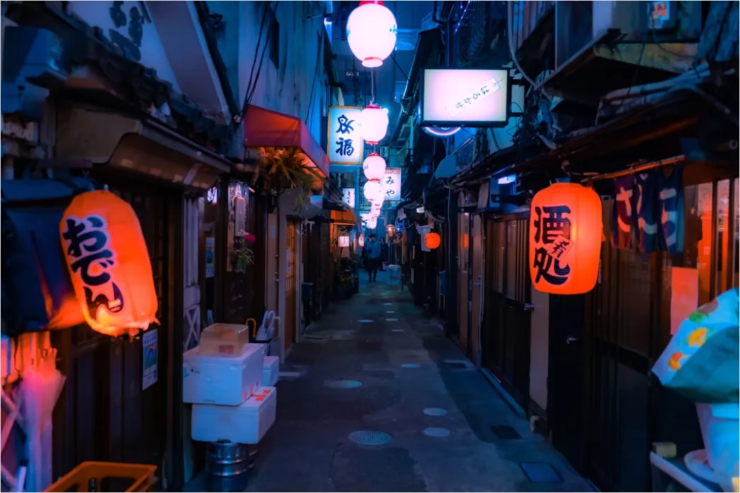 Detail Tokyo Neon Alley Night Scene Number 16