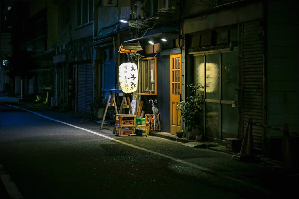 Detail Tokyo Neon Alley Night Scene Number 5