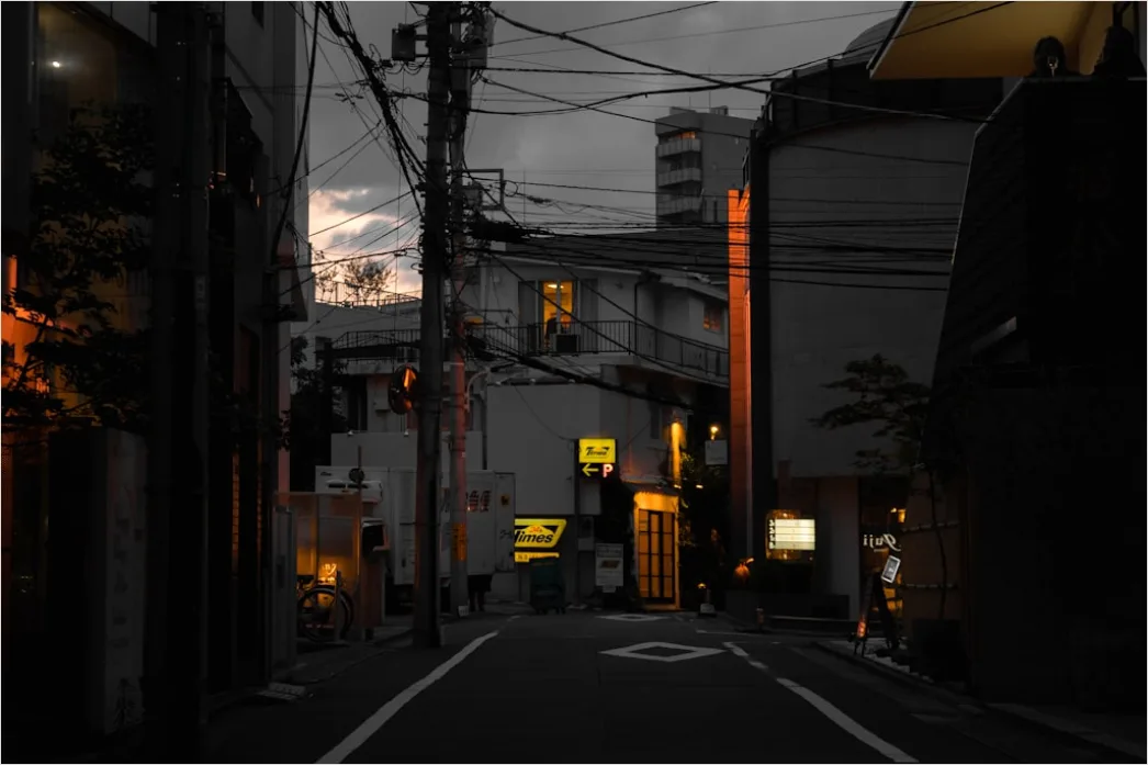 Detail Tokyo Neon Alley Night Scene Number 6