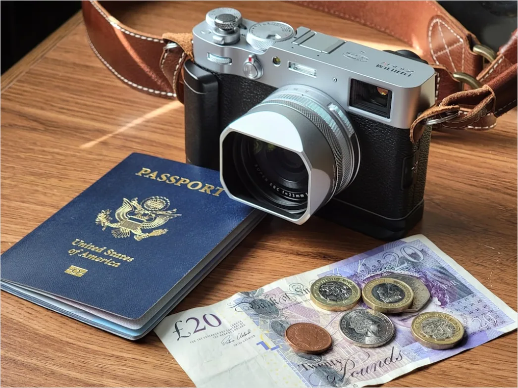 Detail Travel Flat Lay Camera Passport Number 6