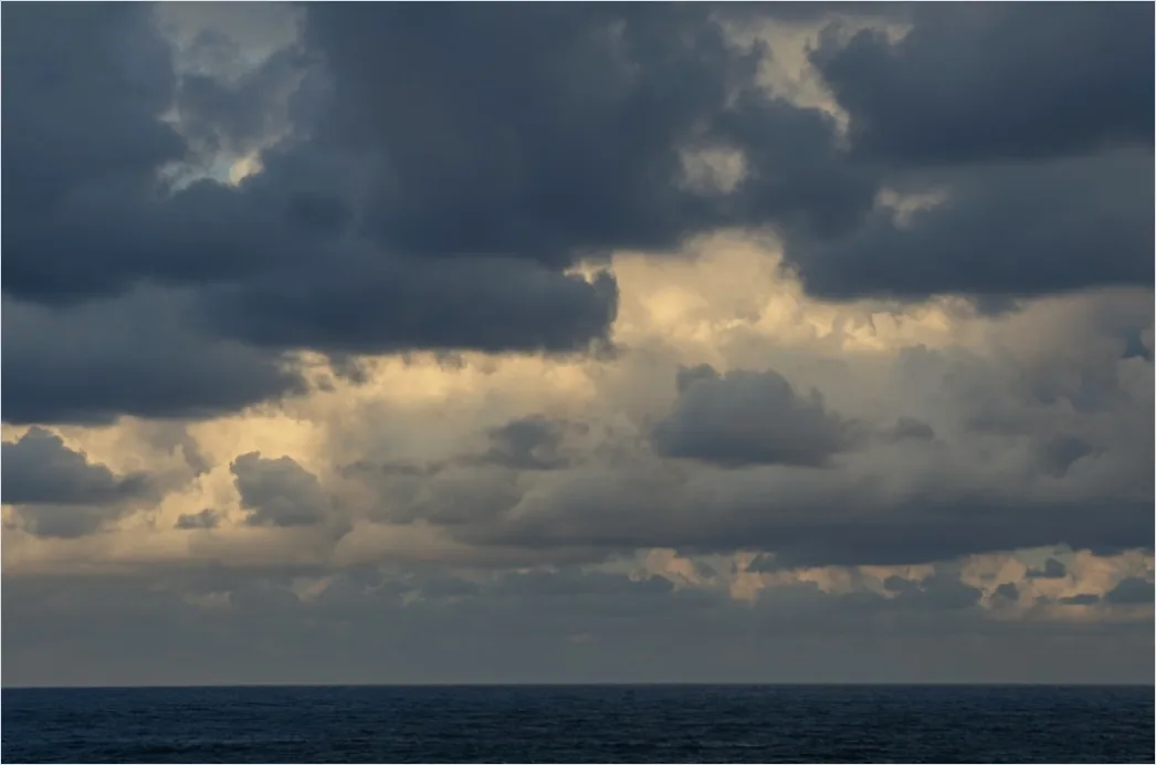Detail Tropical Storm Clouds Over Ocean Number 11