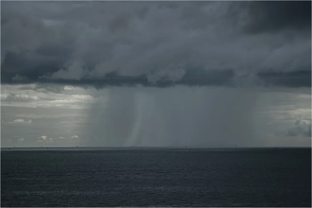 Detail Tropical Storm Clouds Over Ocean Number 18