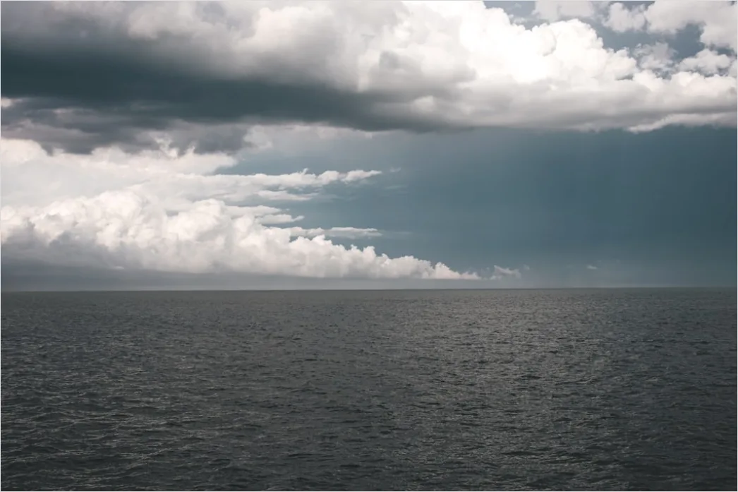 Detail Tropical Storm Clouds Over Ocean Number 20