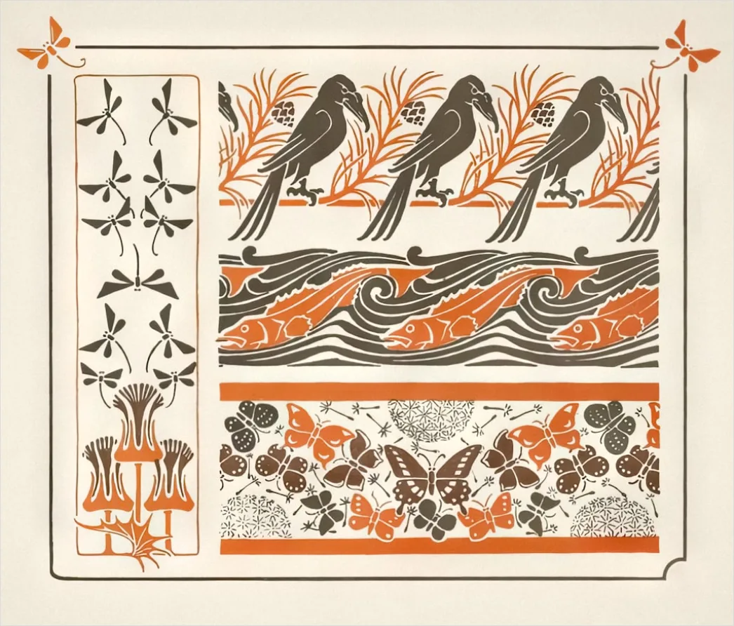 Detail Vintage Bird Illustration Set Number 2
