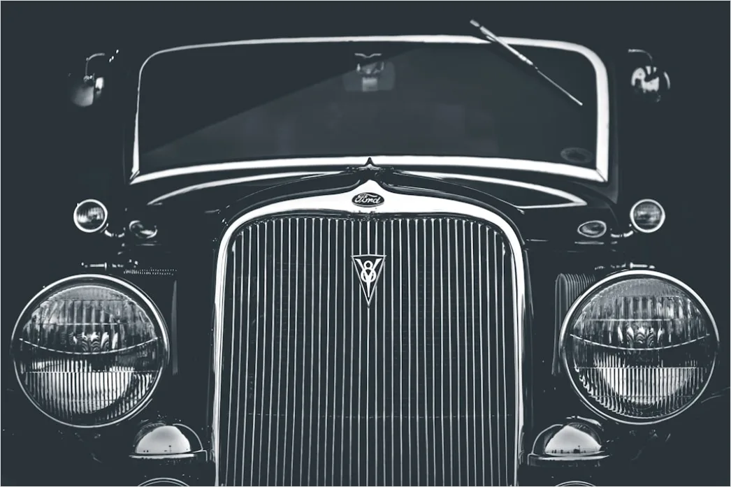 Detail Vintage Car Illustration 1950s Number 14