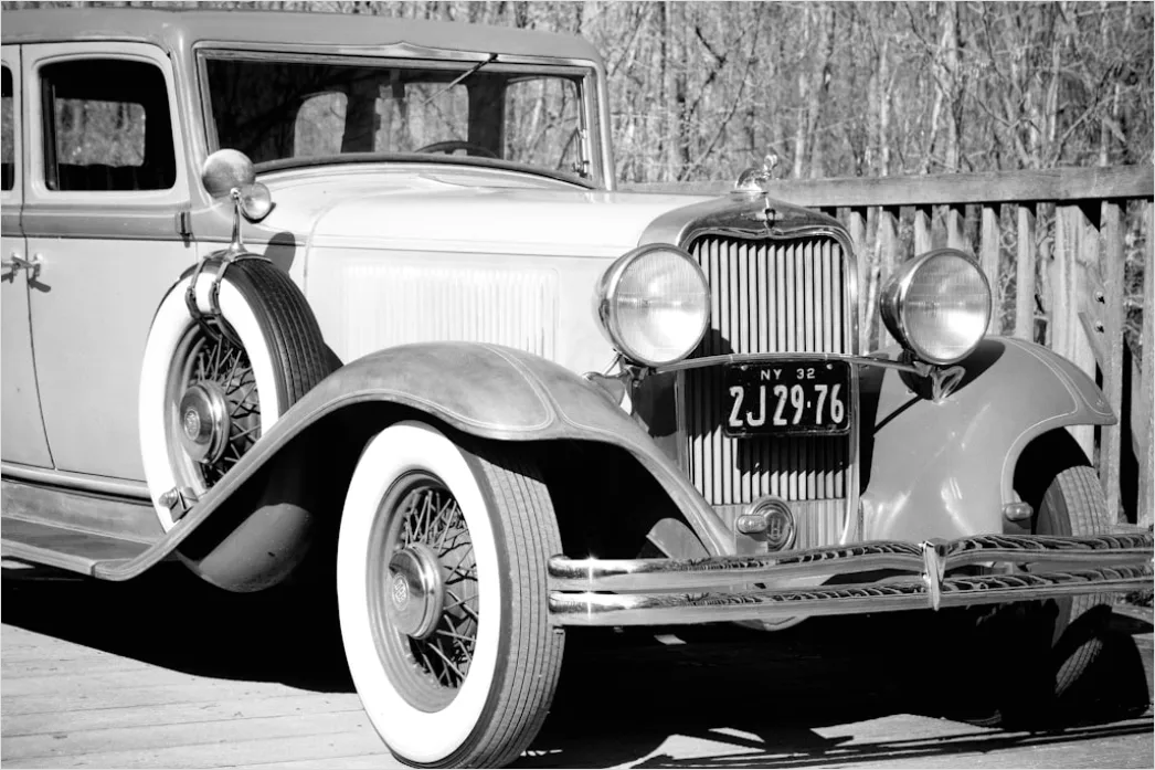 Detail Vintage Car Illustration 1950s Number 20