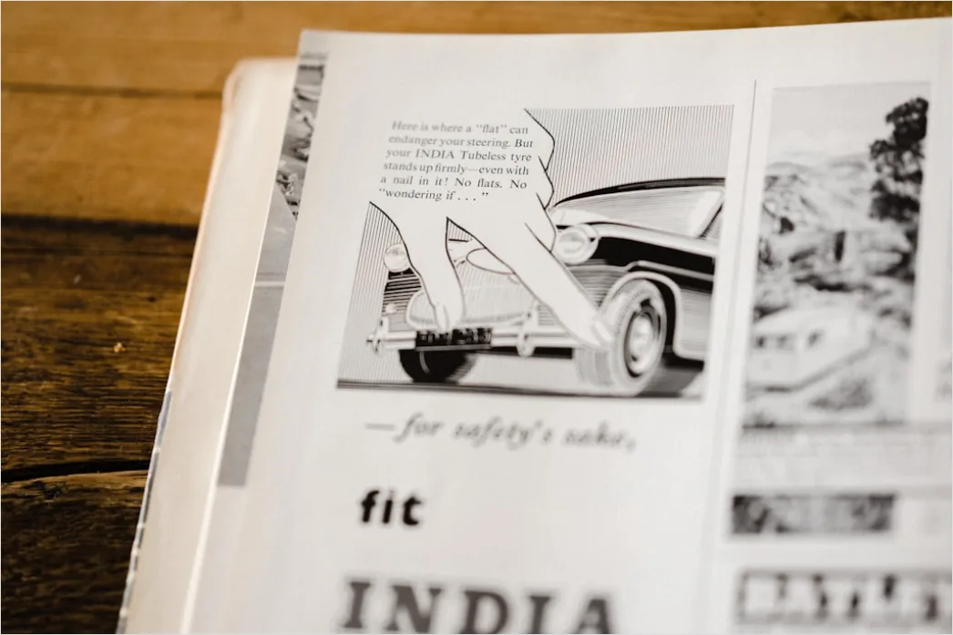 Detail Vintage Car Illustration 1950s Number 4