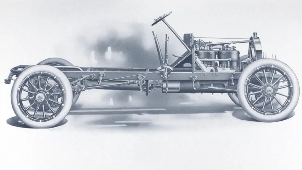 Detail Vintage Car Illustration 1950s Number 6