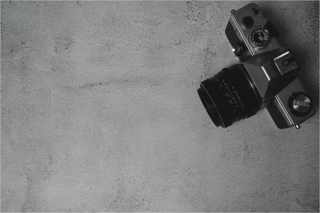 Detail Vintage Film Camera Flat Lay Number 11