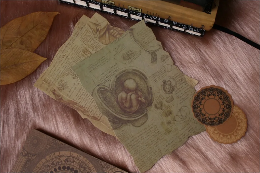 Detail Vintage Journal Pages Printable Number 6