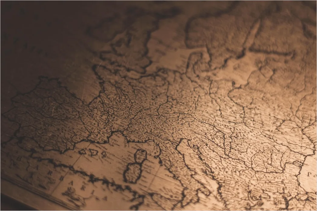 Detail Vintage Map Texture Background Number 14