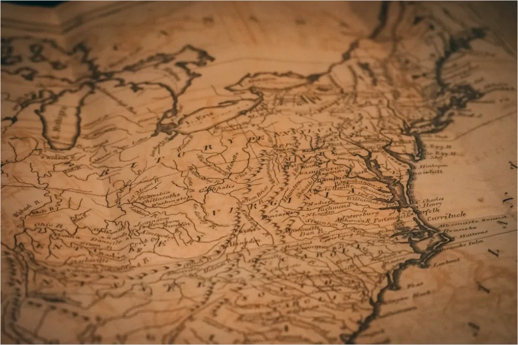 Detail Vintage Map Texture Background Number 15