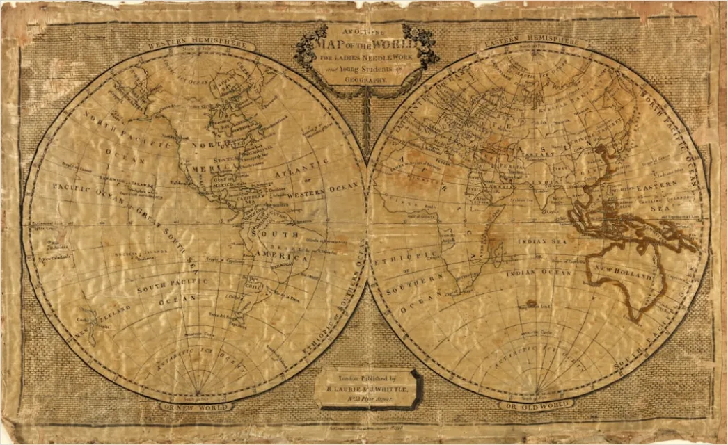 Detail Vintage Map Texture Background Number 18