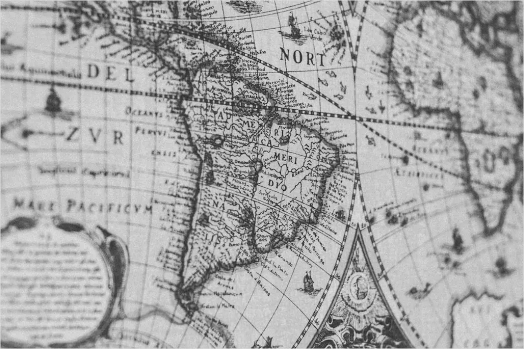 Detail Vintage Map Texture Background Number 20