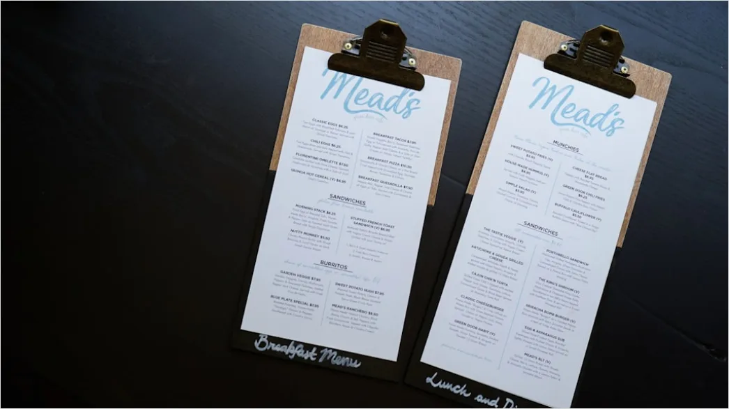 Detail Vintage Menu Template Design Number 2