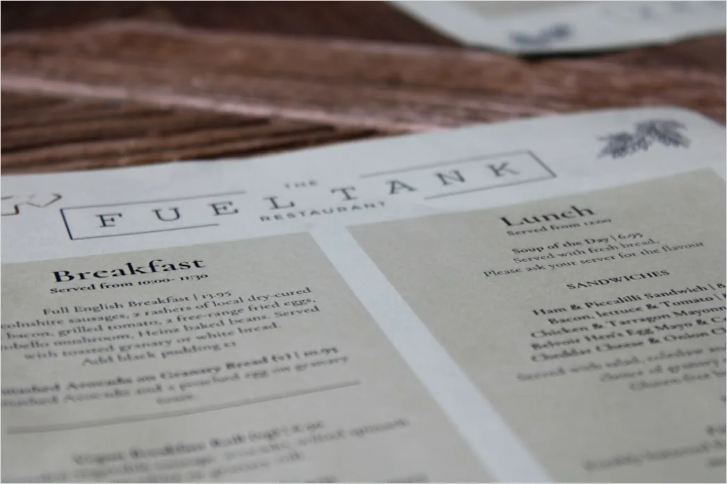 Detail Vintage Menu Template Design Number 11