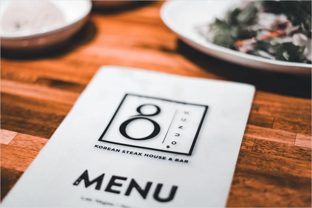 Detail Vintage Menu Template Design Number 8