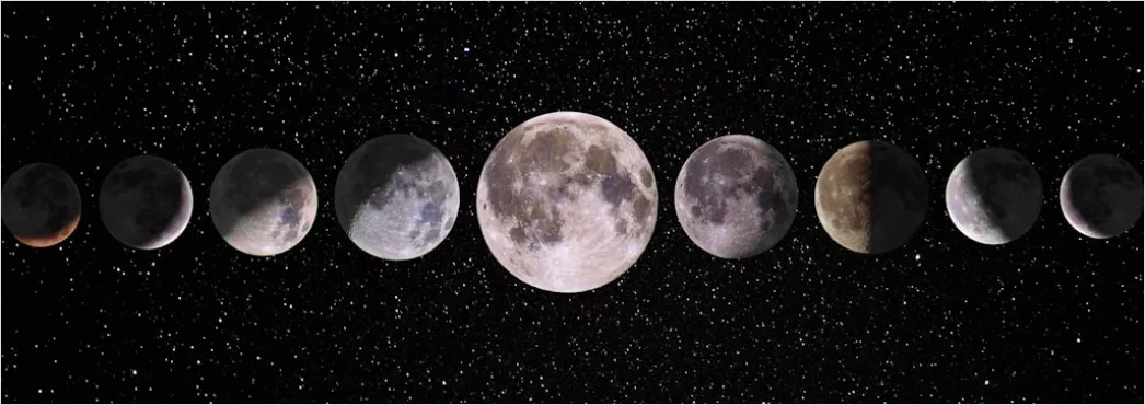 Detail Vintage Moon Phases Illustration Number 5