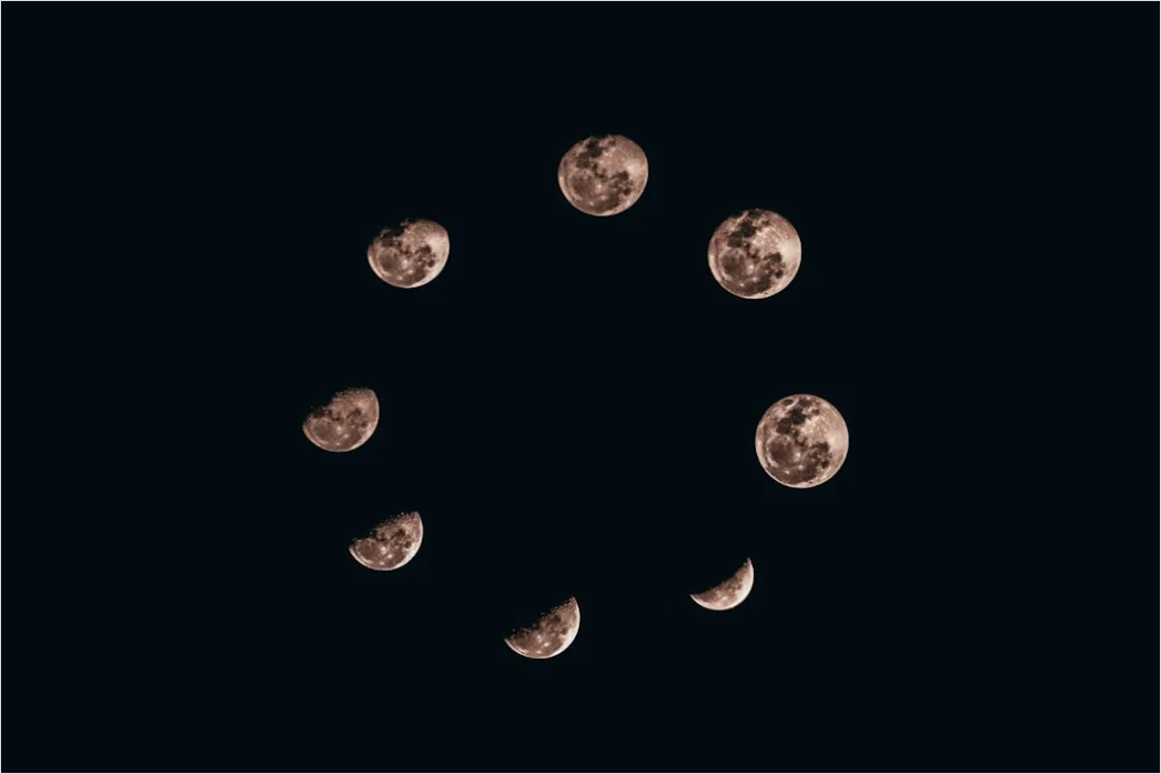 Detail Vintage Moon Phases Illustration Number 7