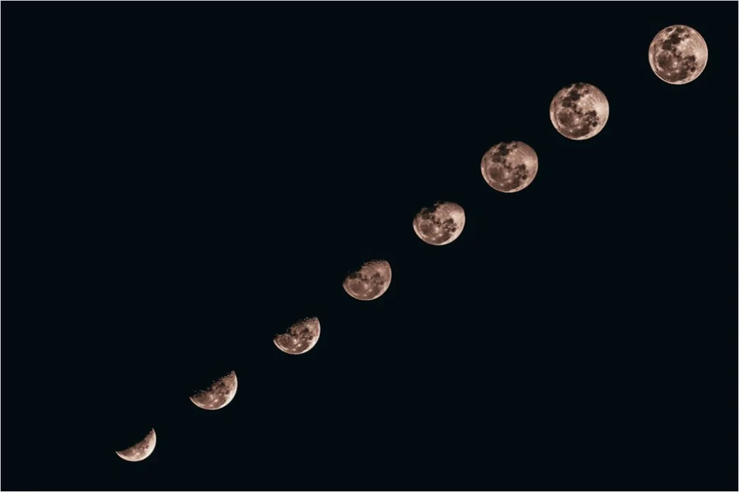 Detail Vintage Moon Phases Illustration Number 10