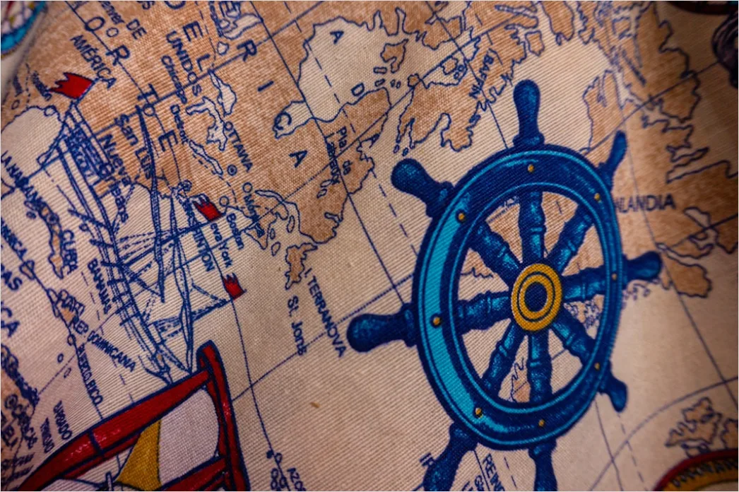Detail Vintage Nautical Map Background Number 2