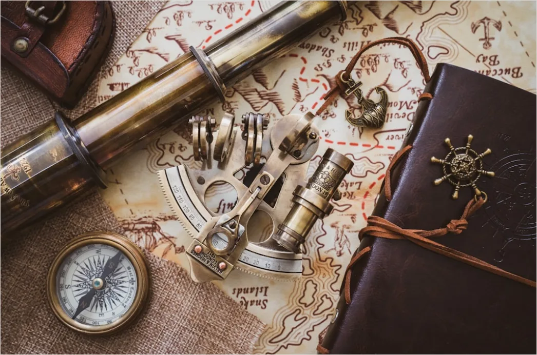 Detail Vintage Nautical Map Background Number 13