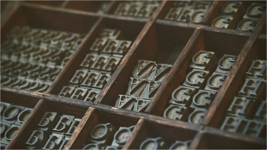 Detail Vintage Serif Typography Poster Number 2