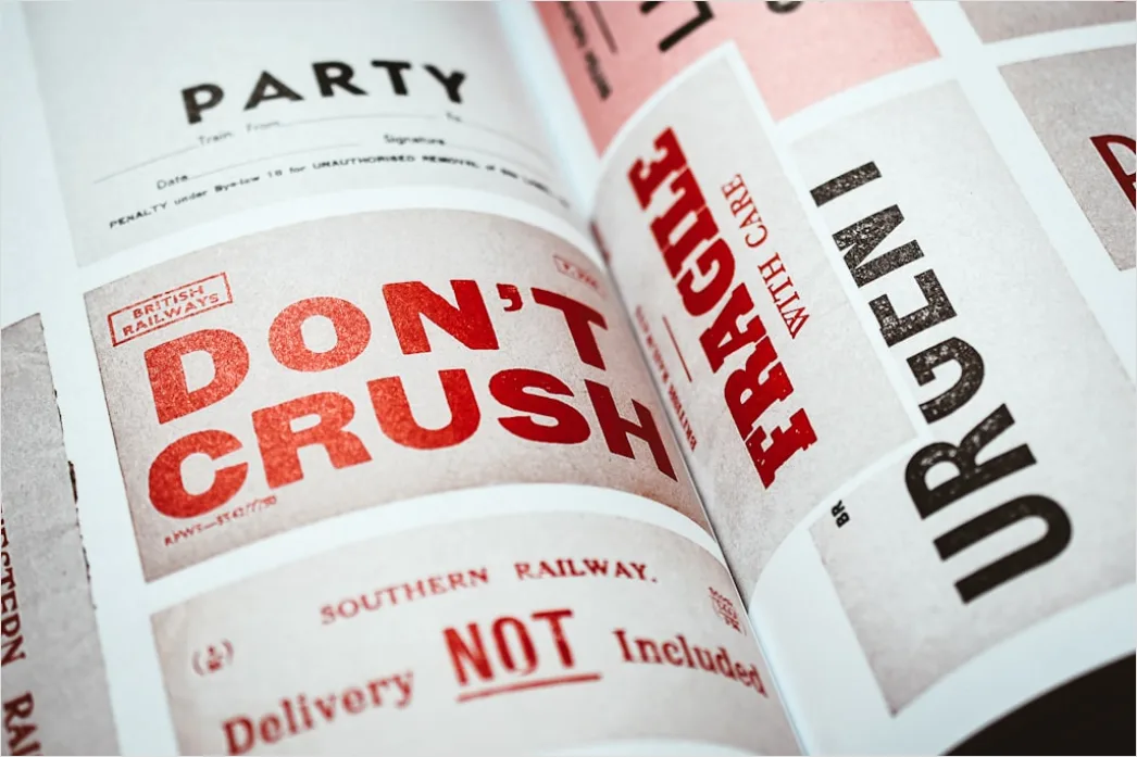 Detail Vintage Serif Typography Poster Number 11