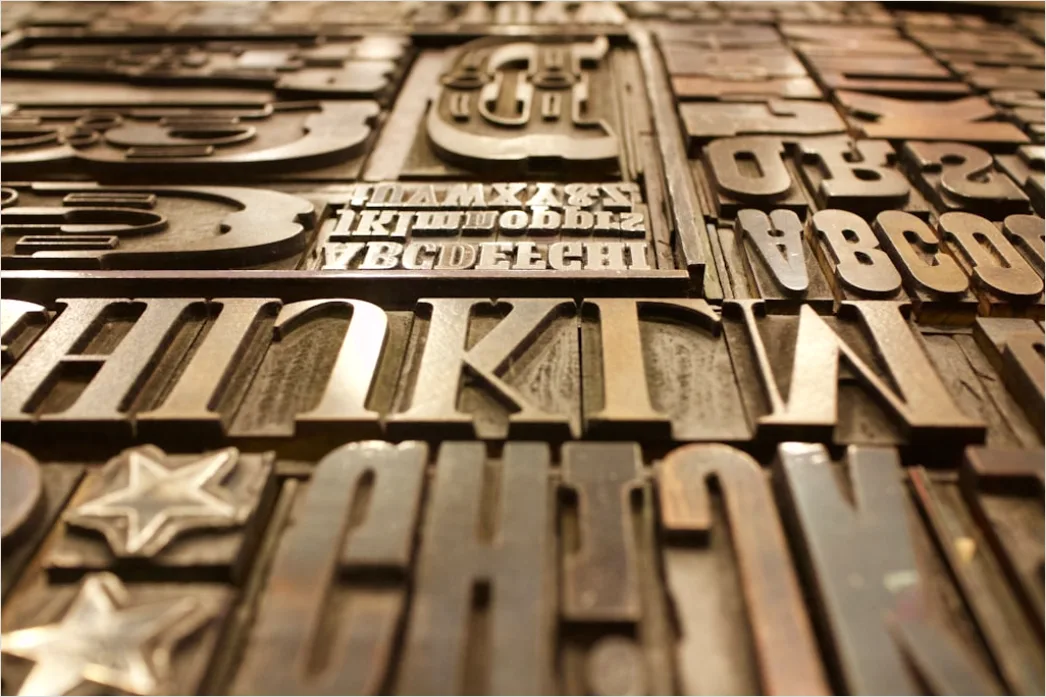 Detail Vintage Serif Typography Poster Number 12