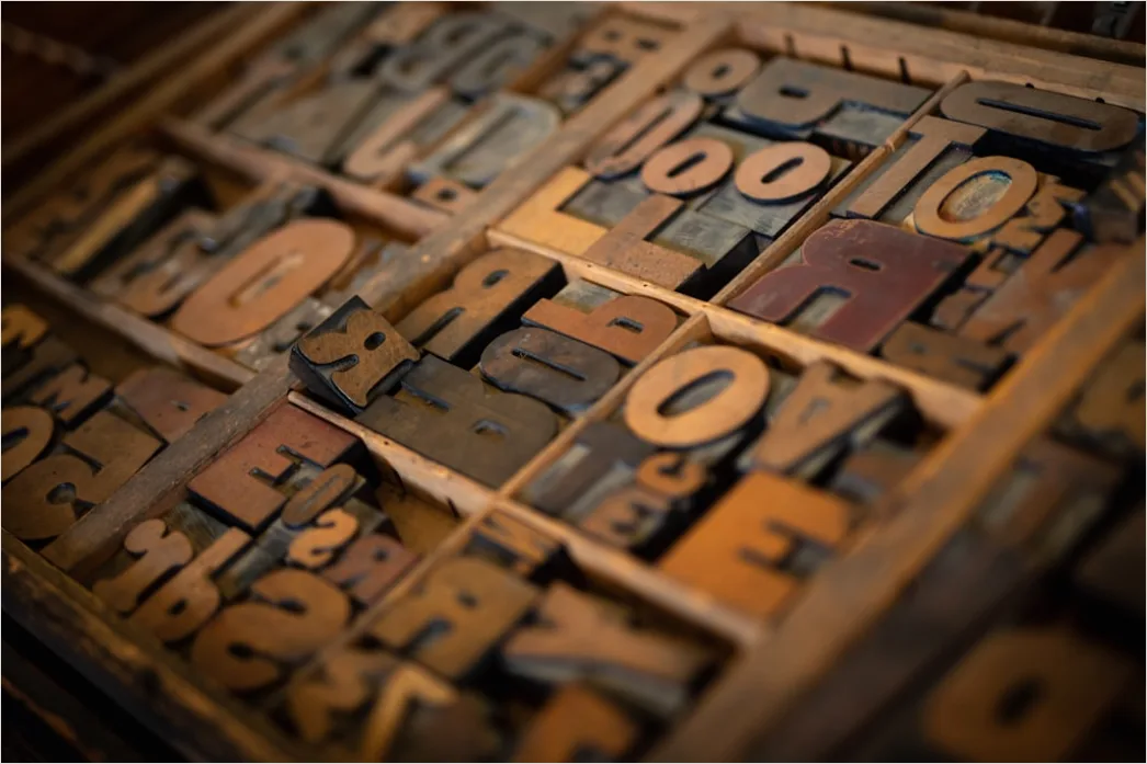 Detail Vintage Serif Typography Poster Number 13