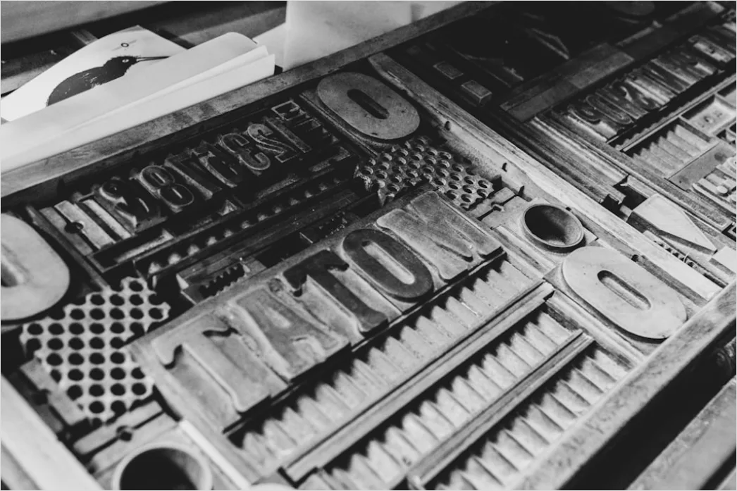 Detail Vintage Serif Typography Poster Number 16