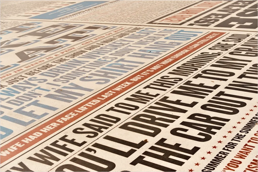 Detail Vintage Serif Typography Poster Number 5