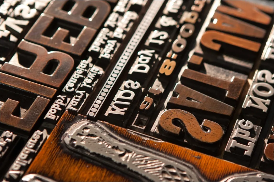 Detail Vintage Serif Typography Poster Number 6