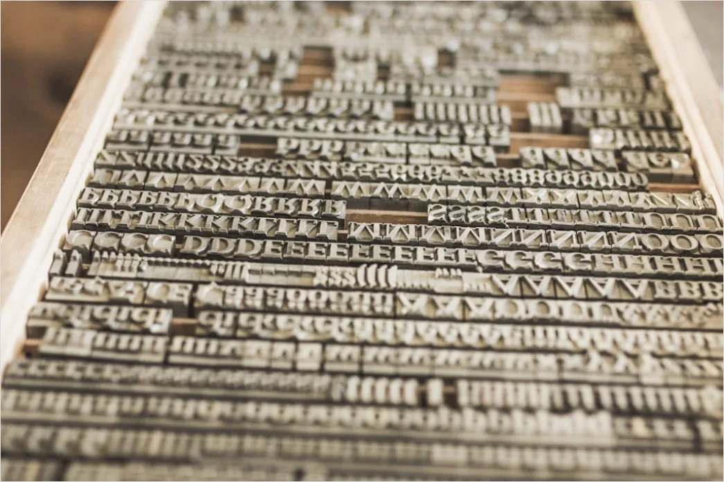 Detail Vintage Serif Typography Poster Number 8