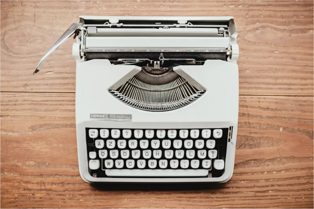 Detail Vintage Typewriter Letter Paper Number 6