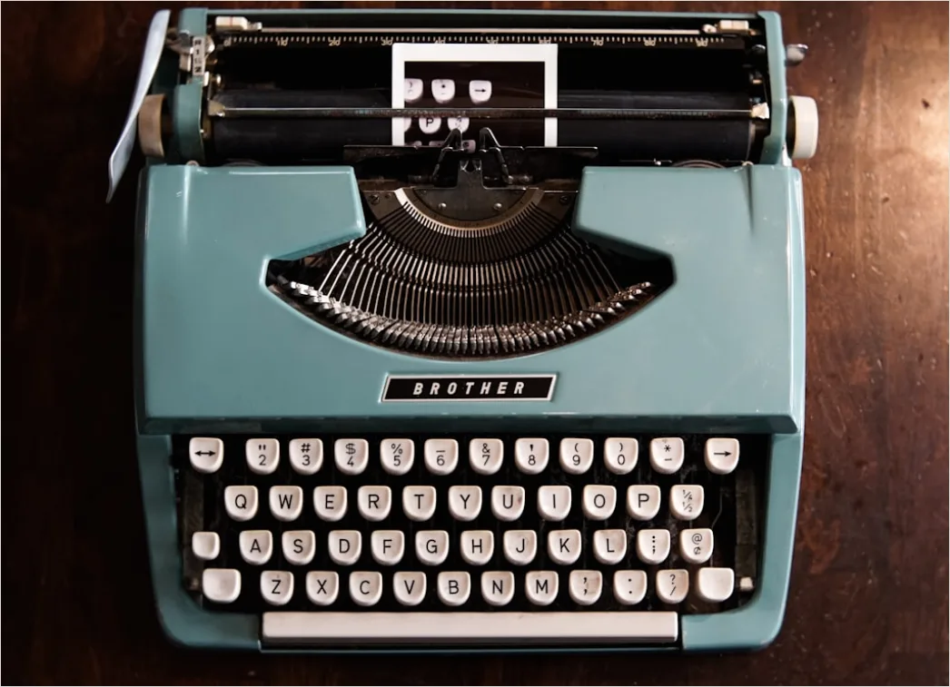 Detail Vintage Typewriter Letter Paper Number 10