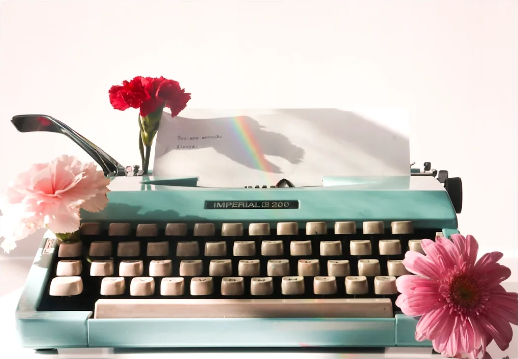Detail Vintage Typewriter Text Background Number 10