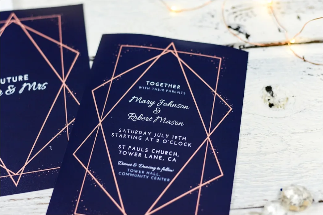 Detail Vintage Wedding Invitation Template Number 4
