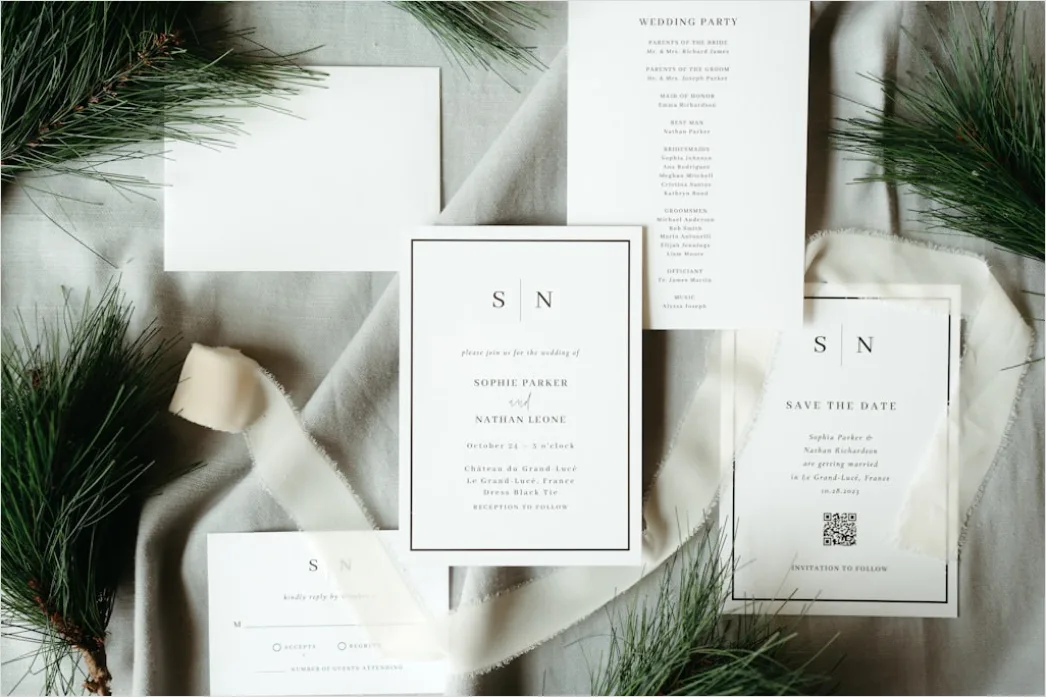 Detail Vintage Wedding Invitation Template Number 5