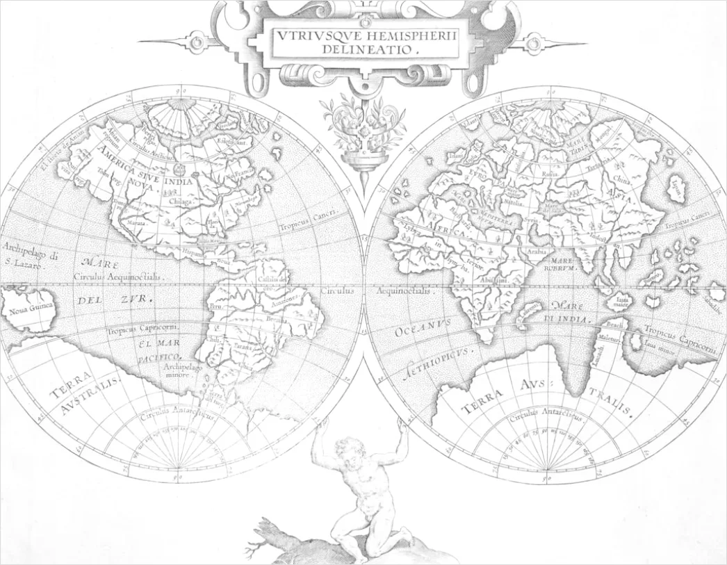 Detail Vintage World Map Background Number 20