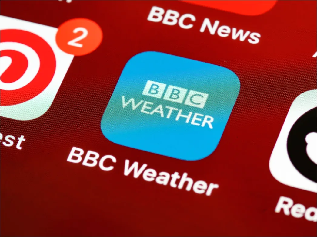 Detail Weather App Forecast Screen Close Up Number 10