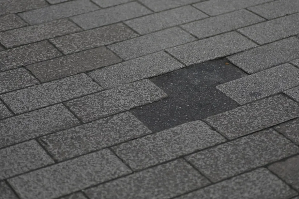 Detail Wind Damage Roof Shingles Missing Number 7